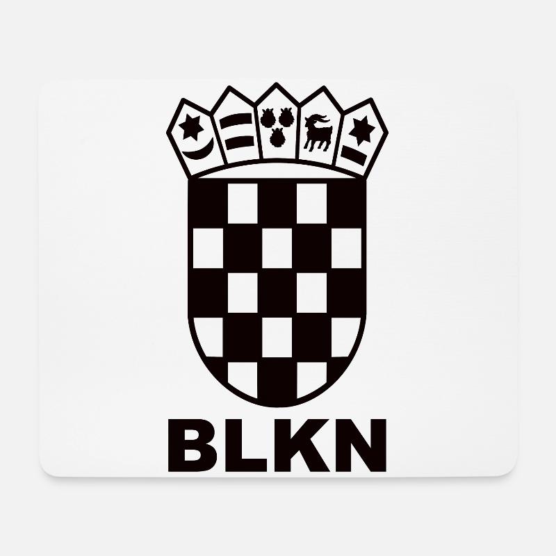 Balkan - Mousepad (Querformat) - Weiß