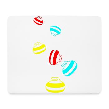 Curling sport - Mouse Pad (horizontal) - white - Front