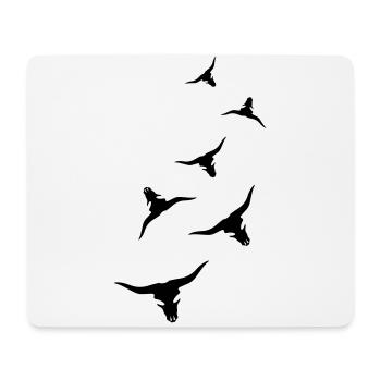 Bull Skull Cow - Mouse Pad (horizontal) - white - Front