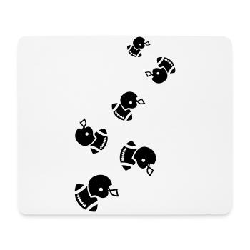 Icône du football - Tapis de souris (format paysage) - blanc - Devant
