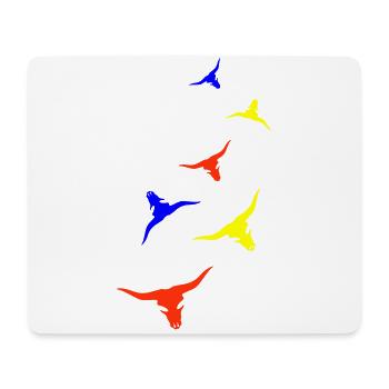 Bull Skull Cow - Mouse Pad (horizontal) - white - Front