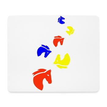 Horse Riding - Mouse Pad (horizontal) - white - Front