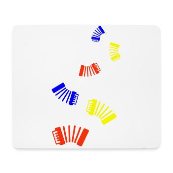 Accordion instrument - Mouse Pad (horizontal) - white - Front