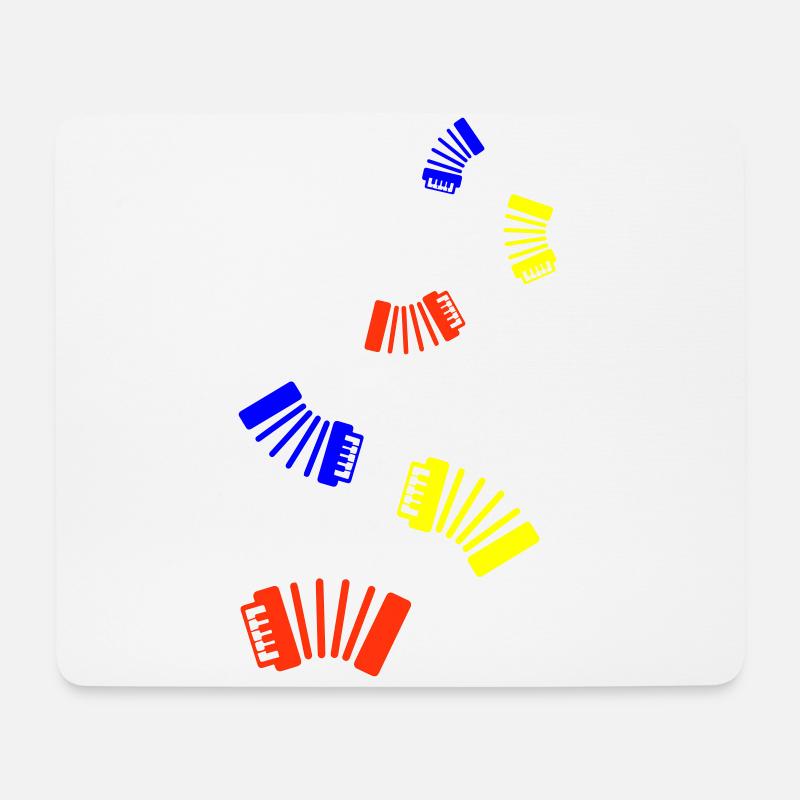 Akkordeon instrument - Mousepad (Querformat) - Weiß