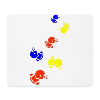 Icône du football - Tapis de souris (format paysage) - blanc - Devant
