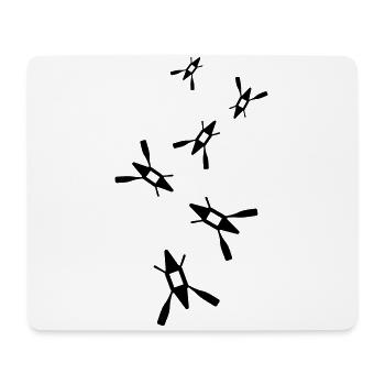 Kanu icon - Mousepad (Querformat) - Weiß - Vorne