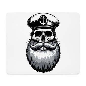 Capitaine Hambourg St Pauli Crâne de la ville hanséatique - Tapis de souris (format paysage) - blanc - Devant