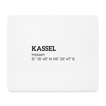 Les coordonnées de Kassel Hesse - Tapis de souris (format paysage) - blanc - Devant