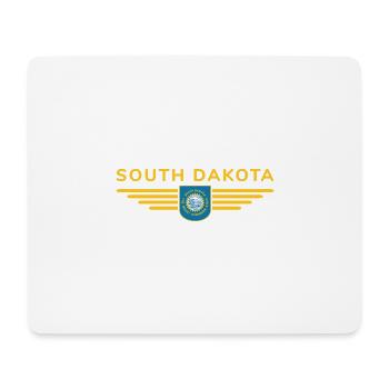 South Dakota Fan T-Shirt – For real fans! - Mouse Pad (horizontal) - white - Front