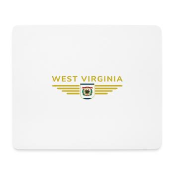 West Virginia Fan Shirt – Nature & Pride - Mouse Pad (horizontal) - white - Front