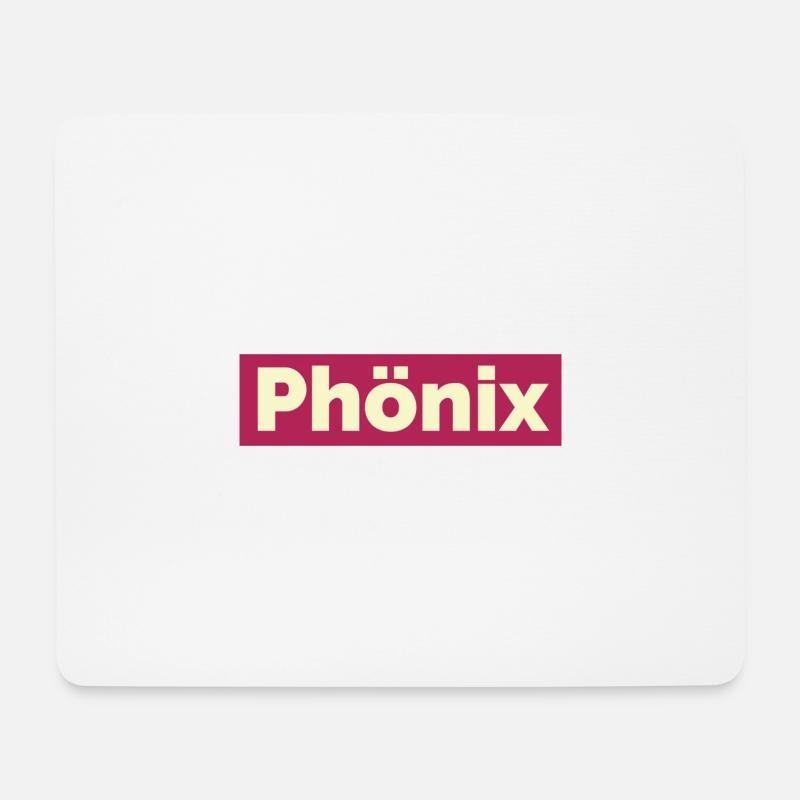 Phönix - Mousepad (Querformat) - Weiß
