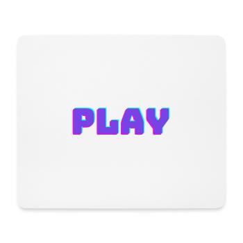 PLAY - das Piece für Gamer - Mousepad (Querformat) - Weiß - Vorne