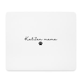 Katcen Mama, cat mama - Mouse Pad (horizontal) - white - Front
