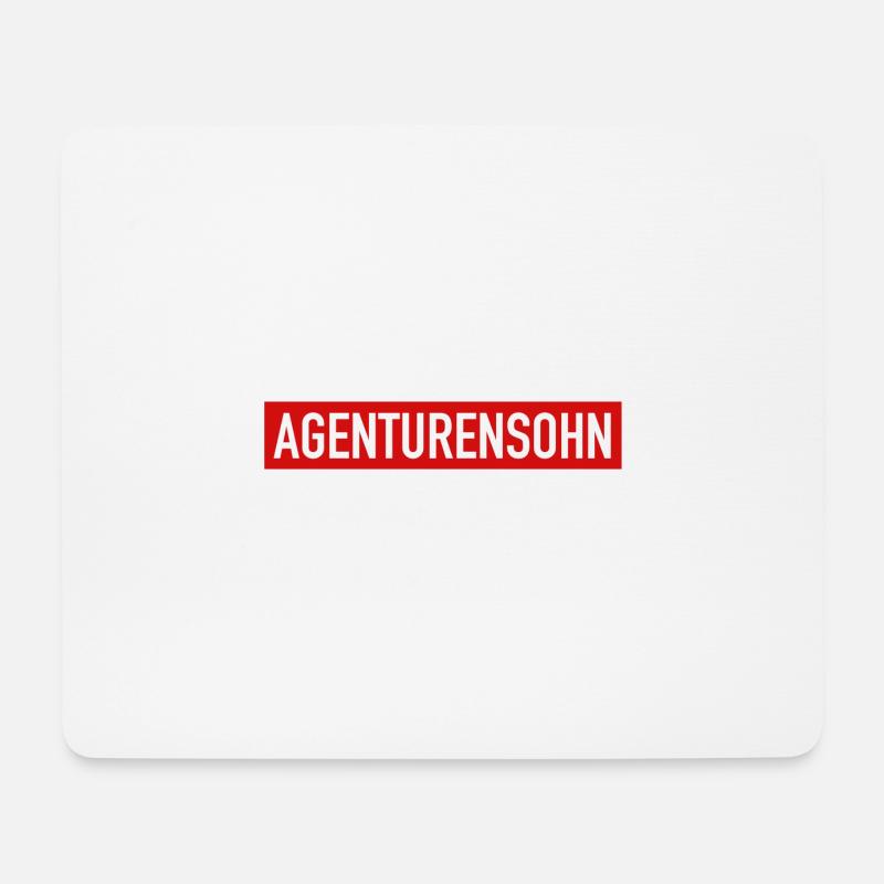 Agenturensohn - Mousepad (Querformat) - Weiß