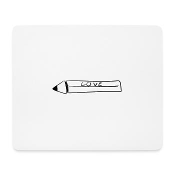 stylo à dessiner - Tapis de souris (format paysage) - blanc - Devant