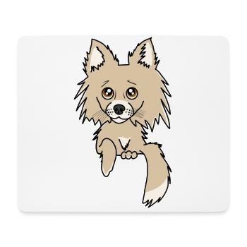 Chihuahua - Hund guckt aus der Tasche - Mousepad (Querformat) - Weiß - Vorne