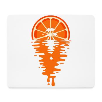 Sunset Orange juice - Coucher de soleil Orange - Mouse Pad (horizontal) - white - Front