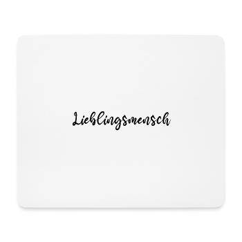 Lieblingsmensch - Mousepad (Querformat) - Weiß - Vorne