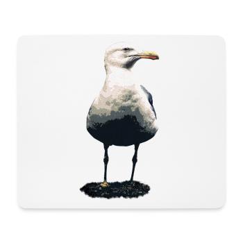 Möwe - Mousepad (Querformat) - Weiß - Vorne