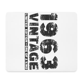 1963 vintage born vintage birthday gift - Mouse Pad (horizontal) - white - Front