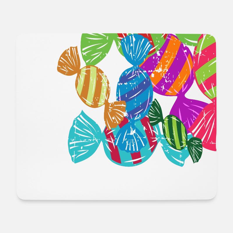 Bonbons - Mousepad (Querformat) - Weiß