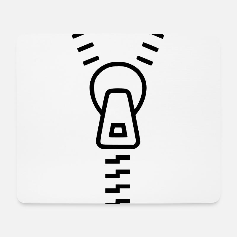 zipper - Mouse Pad (horizontal) - white