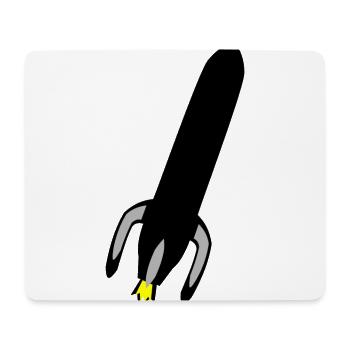 La fusée - Tapis de souris (format paysage) - blanc - Devant