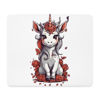 Unicorn Halloween Magic Spooky Design - Mouse Pad (horizontal) - white - Front