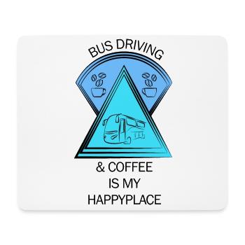Bus Busfahrer Schulbus Autobus Busfahrerin Kaffee - Mousepad (Querformat) - Weiß - Vorne