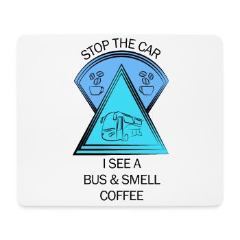 Bus Busfahrer Schulbus Autobus Busfahrerin Kaffee - Mousepad (Querformat) - Weiß - Vorne