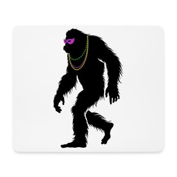 Mardi Gras - Bigfoot - Kostüm - Geschenk - Mousepad (Querformat) - Weiß - Vorne