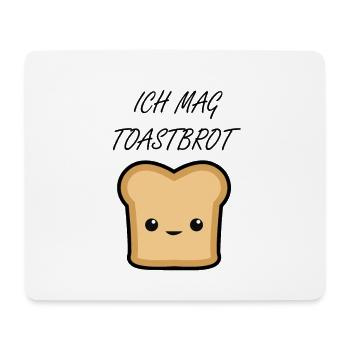 toast - Mousepad (Querformat) - Weiß - Vorne