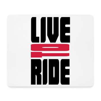 biker - Mouse Pad (horizontal) - white - Front