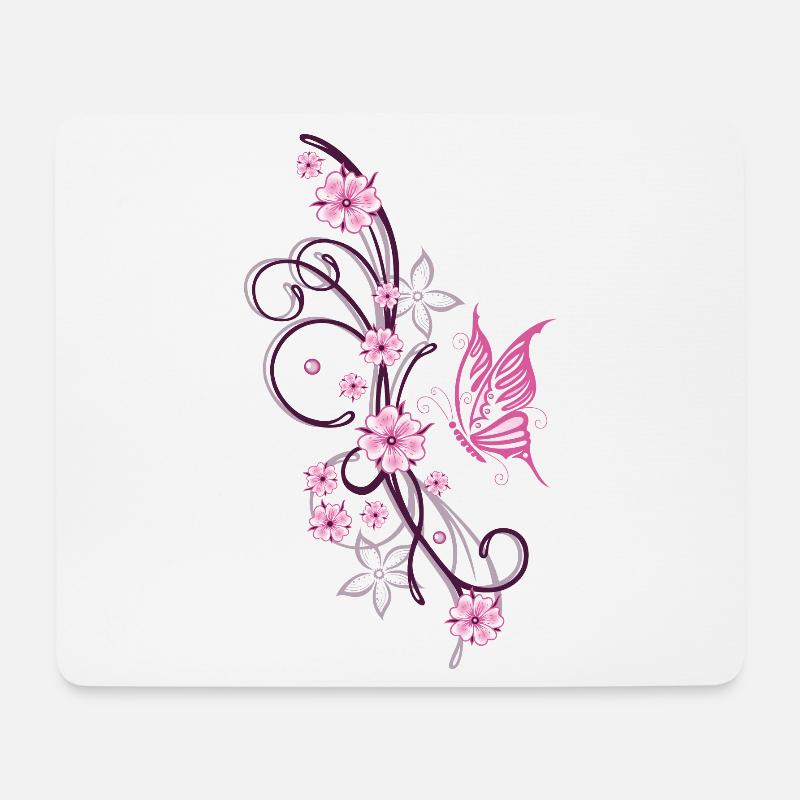 Kirschblüten Blumen Frühling Sakura - Mousepad (Querformat) - Weiß