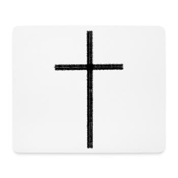 Jésus-Christ Croix Pâques - Tapis de souris (format paysage) - blanc - Devant