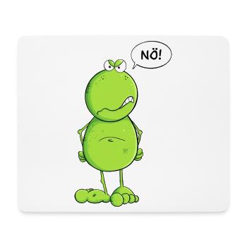 Lustiger Nö Frosch I Nein Statement - Mousepad (Querformat) - Weiß - Vorne