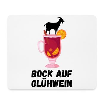 Bock auf Glühwein - Mousepad (Querformat) - Weiß - Vorne