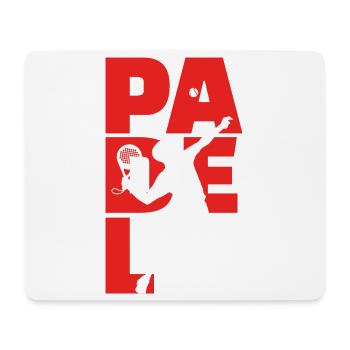 Padel Spieler Spruch Schläger Tennis Training Ball - Mousepad (Querformat) - Weiß - Vorne