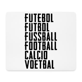speaking football fan football fan - Mouse Pad (horizontal) - white - Front