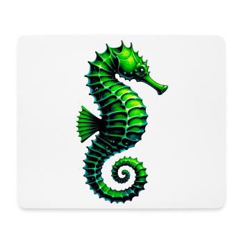 Hippocampe - Tapis de souris (format paysage) - blanc - Devant