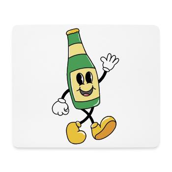 Bier - Mousepad (Querformat) - Weiß - Vorne