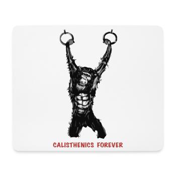 Calisthenics Evolution - Gymnastikringe - Mousepad (Querformat) - Weiß - Vorne