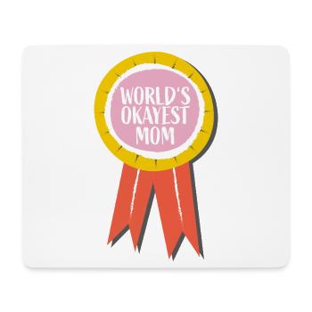 Weltbeste Durchschnitts-Mama – Lustiger Mom-Spruch - Mousepad (Querformat) - Weiß - Vorne