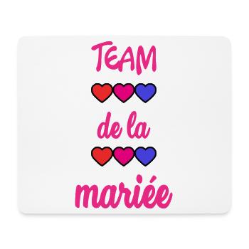 EVJF. MARIEE. TEAM. TEAM MARIEE. FUTURE MARIEE - Tapis de souris (format paysage) - blanc - Devant