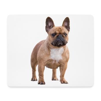 French Bulldog - Mouse Pad (horizontal) - white - Front