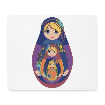 Traditional Matryoshka - Mouse Pad (horizontal) - white - Front