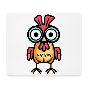 Huhn Halloween Comic Lustig - Mousepad (Querformat) - Weiß - Vorne
