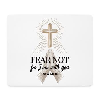 Inspirational Bible Verse T-Shirt for Christians - Mouse Pad (horizontal) - white - Front