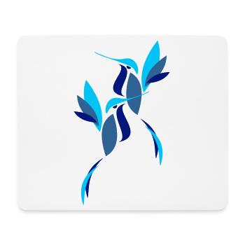 Blue Bird - Mouse Pad (horizontal) - white - Front