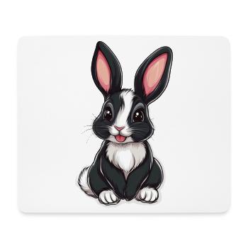 Lièvre - Tapis de souris (format paysage) - blanc - Devant